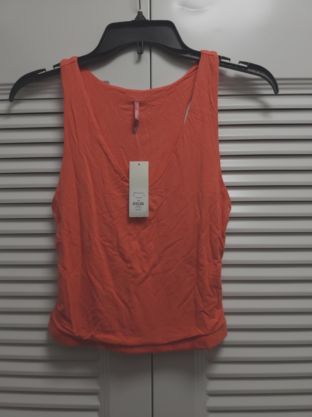 Francesca's Collections Coral V-Neck Tank Top
